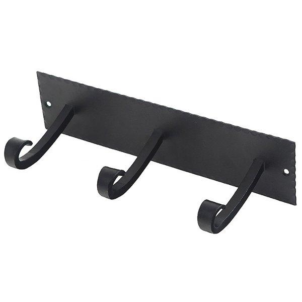 Lodge Triple Hook Bracket - Heavy Duty Wall Mounted Hooks for Hanging Pots, Pans & Kitchen Utensils - Perfect for Kitchen Organization & Garage Storage (3-Pack)