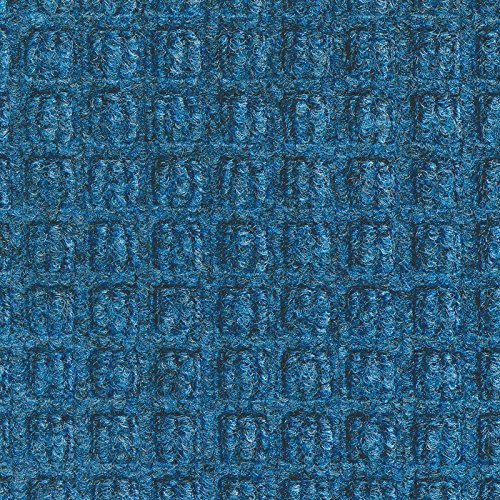 Waterhog Grand Classic Two Ends Medium Blue 3' x 11.7' Floor Mat - Non-Slip, Durable Indoor/Outdoor Doormat for Entryway, Garage & High Traffic Areas
