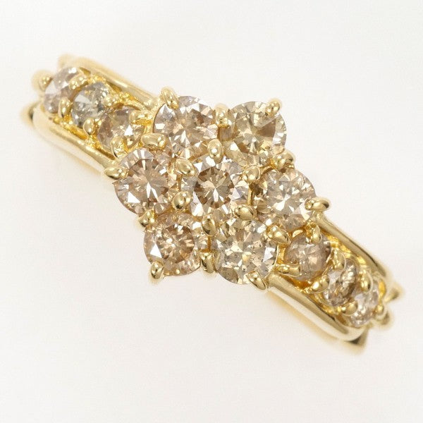 18K Yellow Gold Brown Diamond Ring for Women - Elegant & Unique Engagement, Wedding, or Anniversary Jewelry Gift - Perfect for Special Occasions & Everyday Luxury
