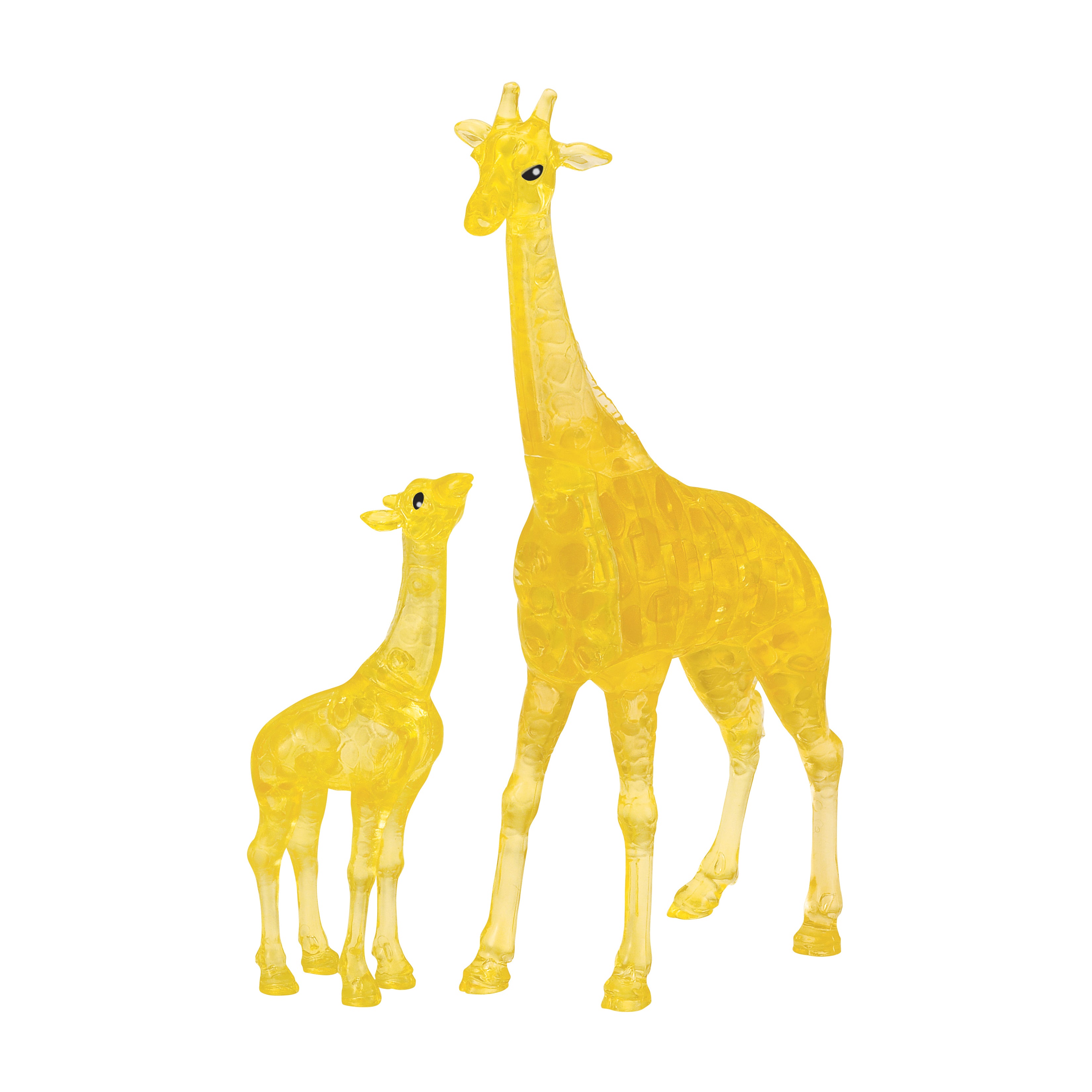 BePuzzled 3D Crystal Puzzle - Giraffe and Baby: 38 Piece Brain Teaser for Adults & Kids | Fun Family Game Night Activity & Educational STEM Toy