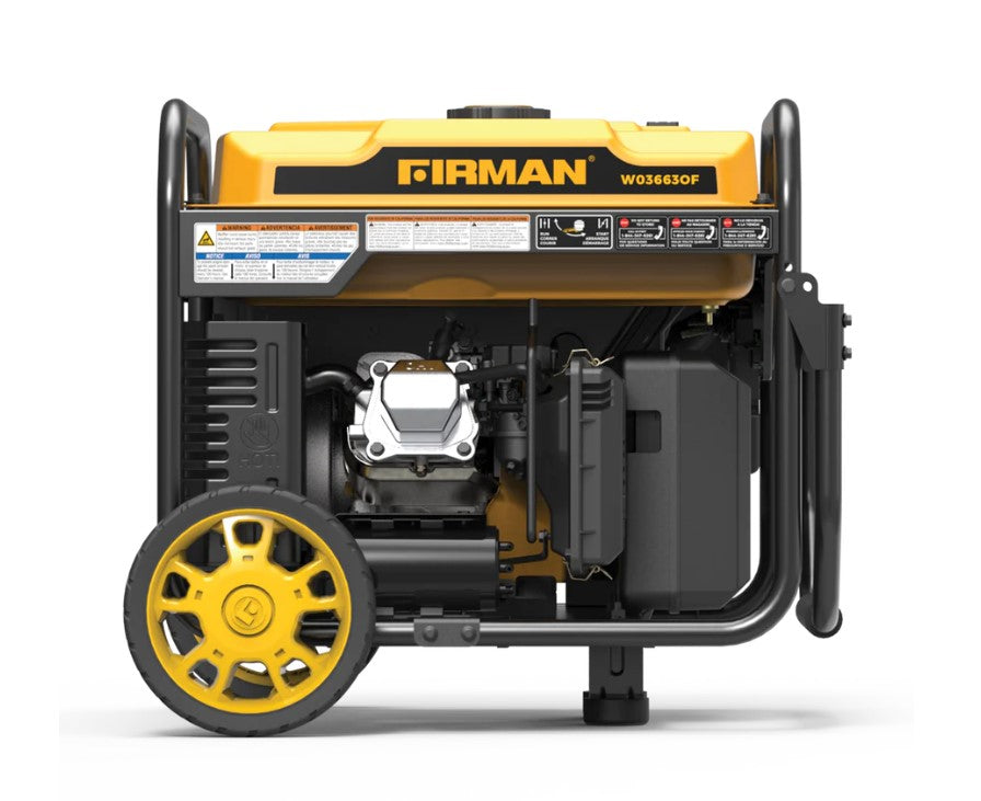 Firman W03663OF 3650W/4200W Portable Generator with 50 Amp Electric Start & CO Alert - Perfect for Home Backup Power, Camping, and Outdoor Events