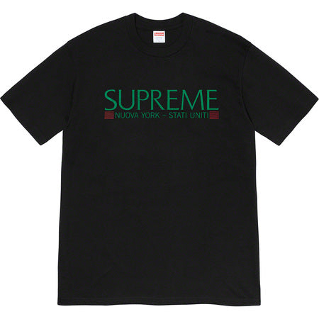Supreme New York T-Shirt - Black Cotton Streetwear Tee for Men & Women | Casual Wear, Urban Fashion, Street Style Outfits