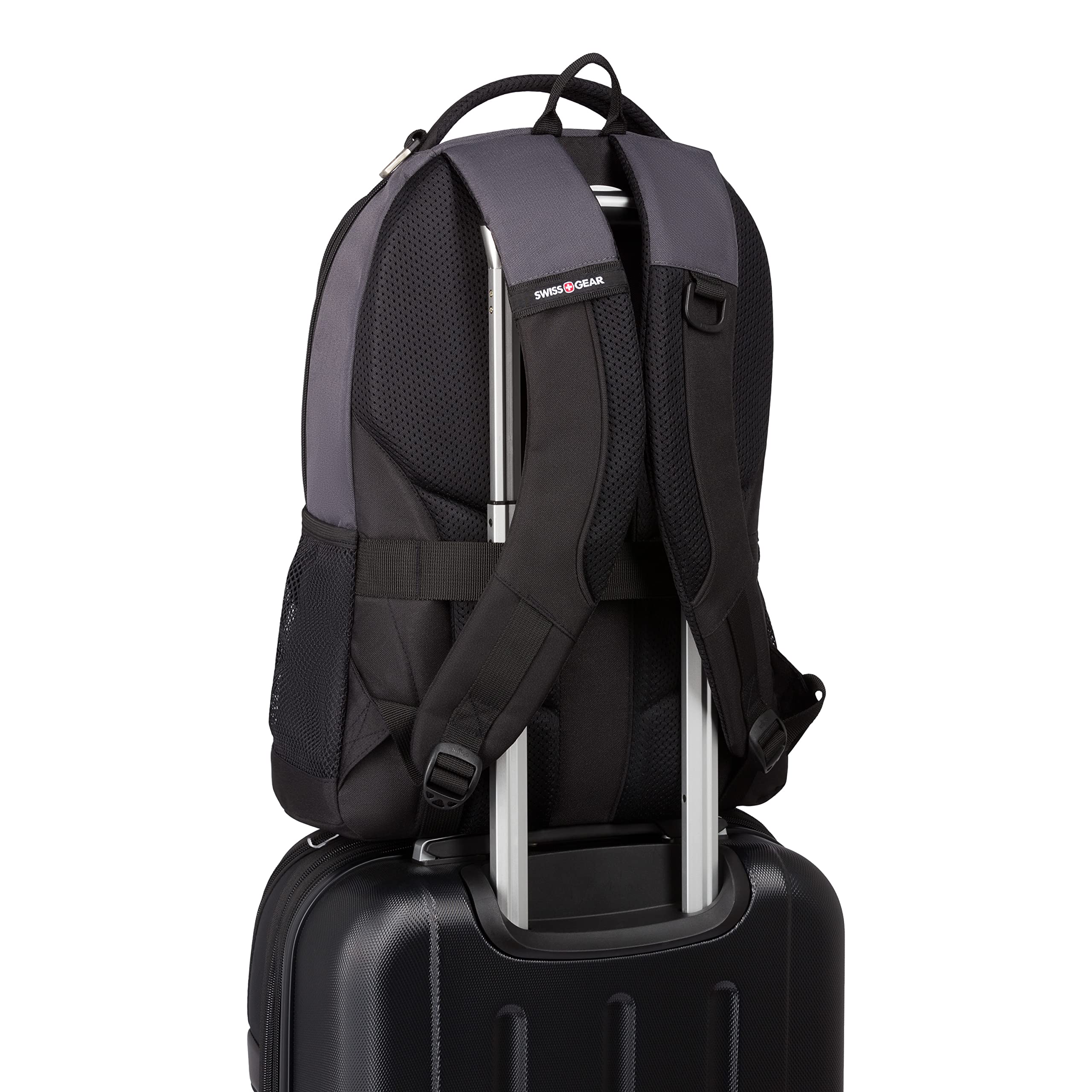 SwissGear Cecil 5505 18-Inch Laptop Backpack for Men & Women - Durable Dark Grey/Black Business Travel Backpack - Perfect for Work, School, College & Commuting