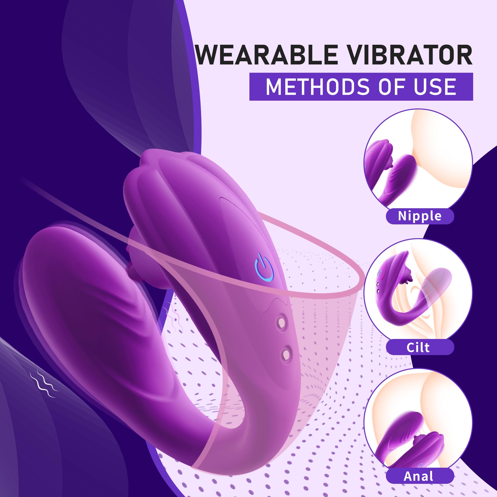 Wireless App Controlled Vibrator - 20 Speed Clitoral & G-Spot Stimulator for Women, Couples Sex Toy with Remote, Wearable Panty Vibrator for Discreet Play - Perfect for Long Distance Relationships & Spicing Up Date Nights