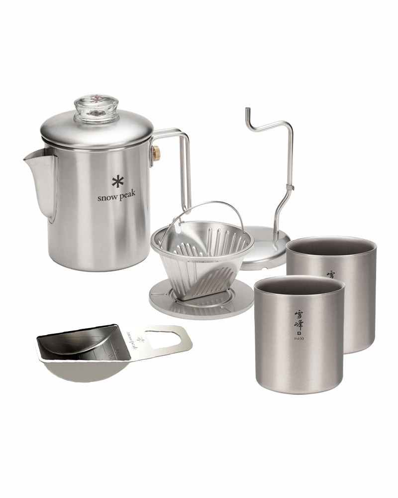 Premium Field Coffee Master Set - Portable Coffee Brewing Kit for Camping, Hiking & Outdoor Adventures