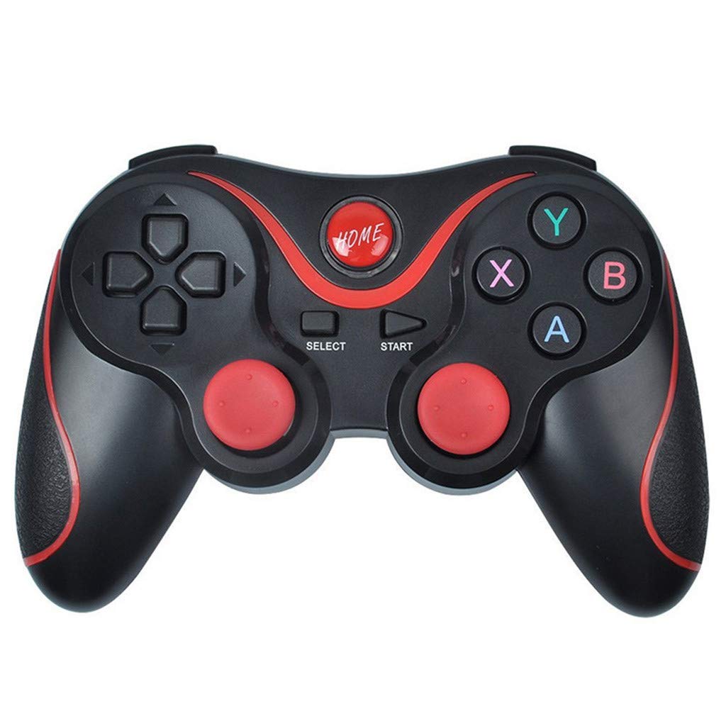 Radorock Wireless Bluetooth Game Controller - Compatible with Android TV Box, Tablet, PC, Smartphones | Ergonomic Design with Stand | Perfect for Gaming, Streaming & Entertainment (Black)