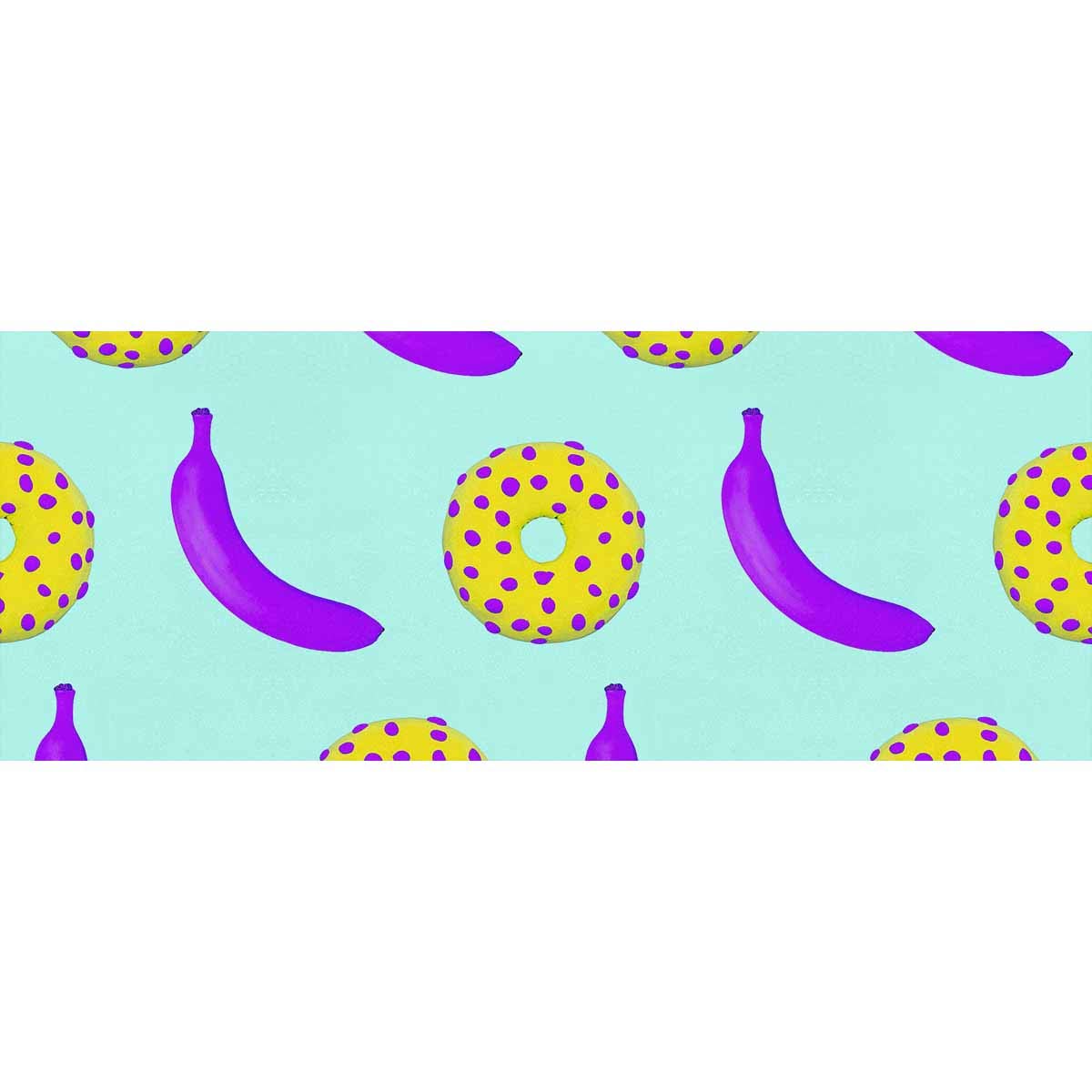 InterestPrint Banana & Donuts Pattern Gift Wrap Paper Rolls - 3 Pack for Birthday, Valentine's, Christmas Presents | Perfect for Party Decorations, Gift Wrapping & Craft Projects