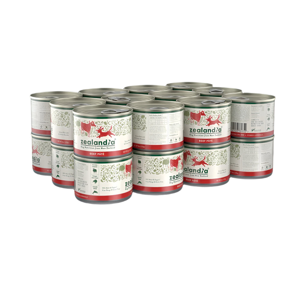 Premium Beef Pâté with Green Mussels - Grain-Free Wet Dog Food for Adult Dogs | High Protein, All-Natural Ingredients | Perfect for Mealtime, Training Treats & Senior Dogs