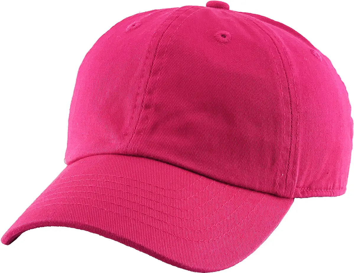 Custom Embroidered Kids Baseball Cap - Adjustable Hot Pink Cotton Hat for Boys & Girls - Perfect for Sports, Outdoor Play & Birthday Gifts