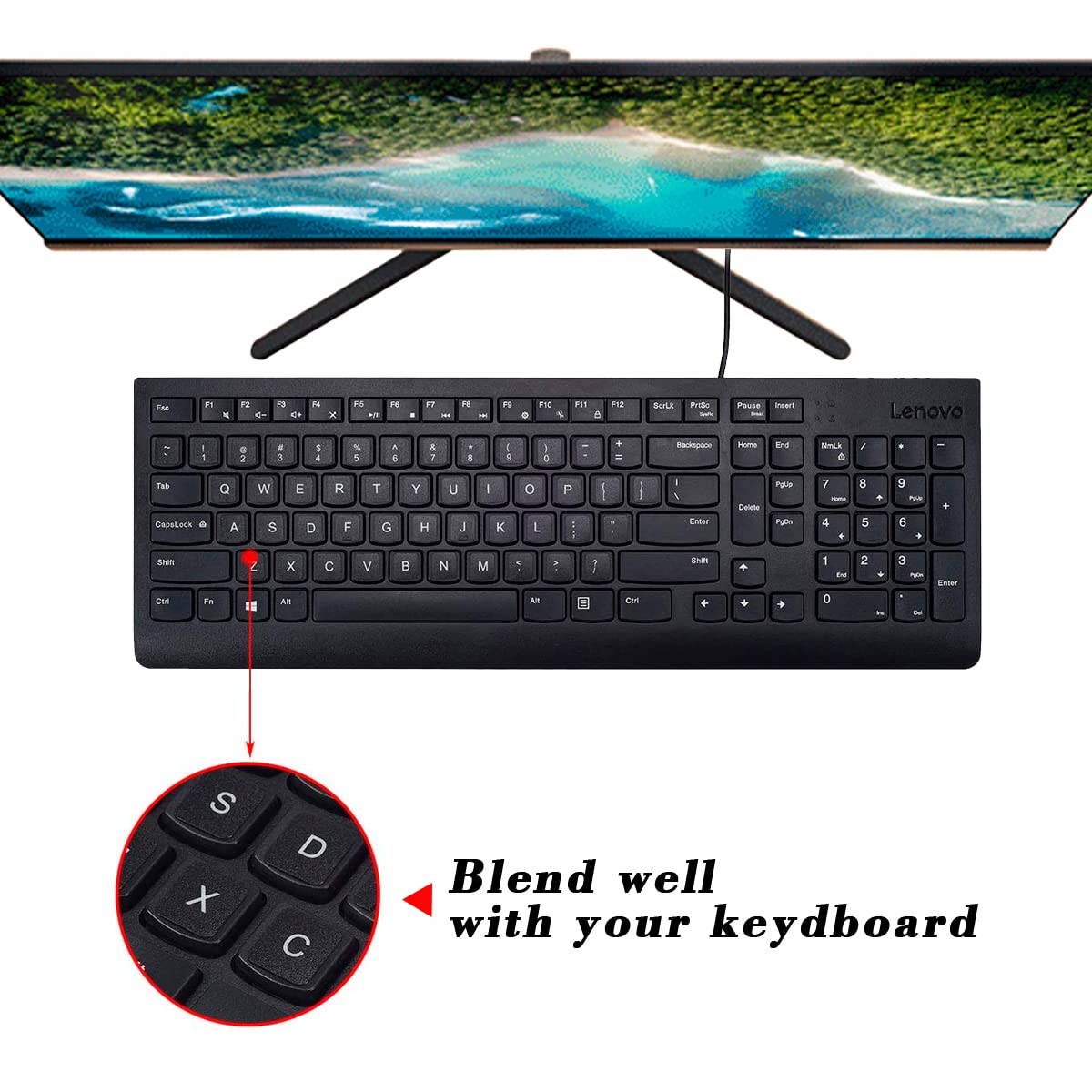 2-Pack Arabic Keyboard Stickers - Black Background with White Letters for PC/Laptop - Perfect for Bilingual Typing & Language Learning