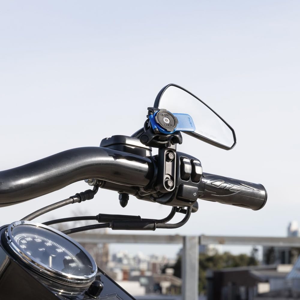 Quad Lock Motorcycle Phone Mount Kit - Vibration Dampener & Galaxy S24 Ultra MAG Case | Secure Phone Holder for Brake/Clutch | Perfect for Adventure Riding, Commuting & GPS Navigation