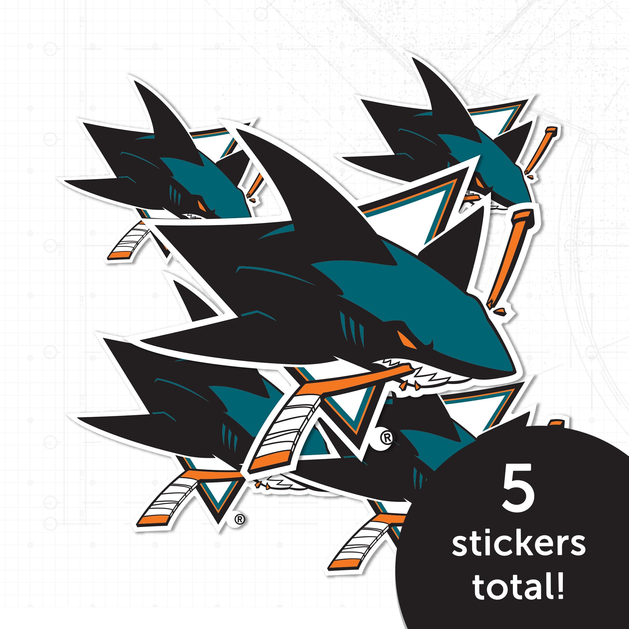 San Jose Sharks NHL Hockey Team Desert Cactus Vinyl Decal Sticker - Waterproof Laptop, Car, Water Bottle, Scrapbook Decor - Perfect for Fans, Gifts & Sports Memorabilia Collection