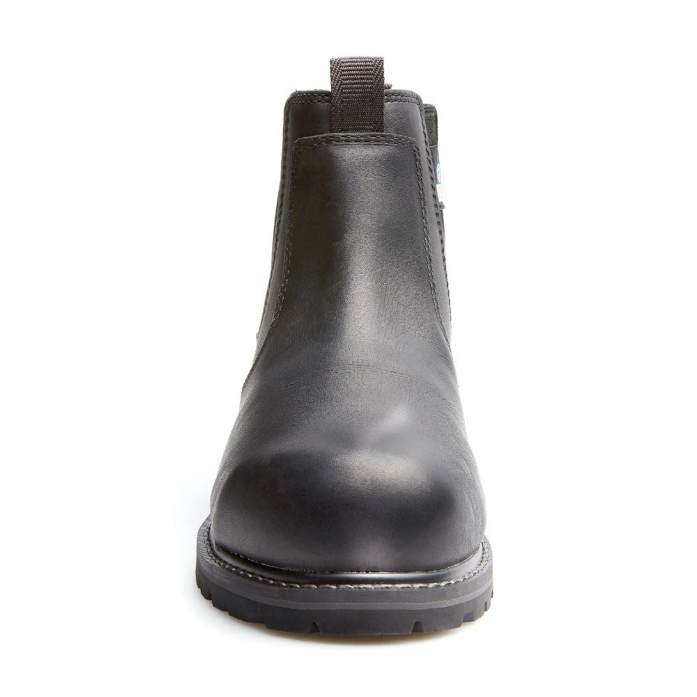 Kodiak Bralorne Chelsea Women's Composite Toe Pull On Work Boots - Slip Resistant, Comfortable & Lightweight for Construction, Warehouse & Outdoor Work (Black, KD0A4TDFBLK)