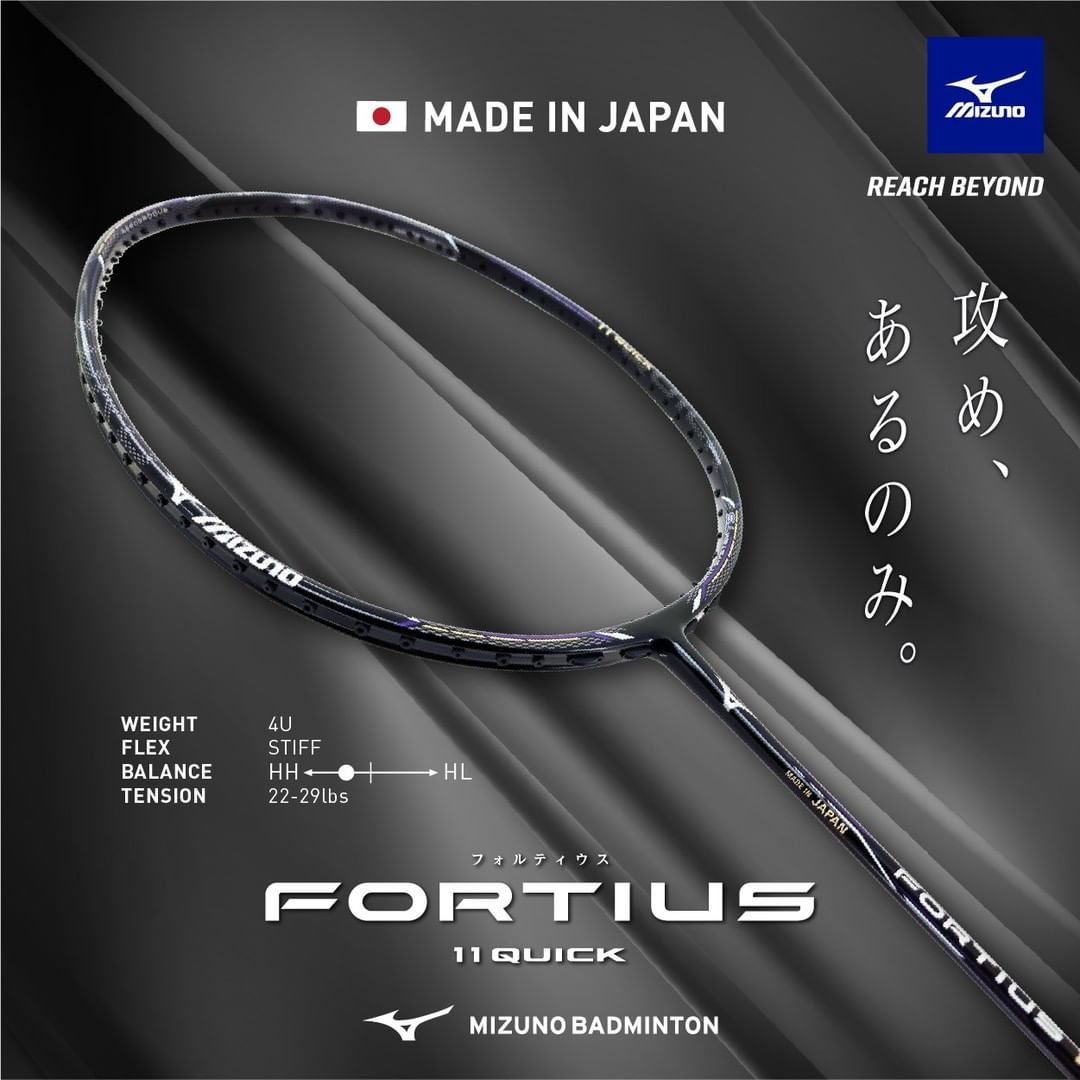 Mizuno Fortius 11 Quick Badminton Shoes - Black/Purple - Lightweight & Durable for Competitive Play - Perfect for Indoor Court Sports & Training