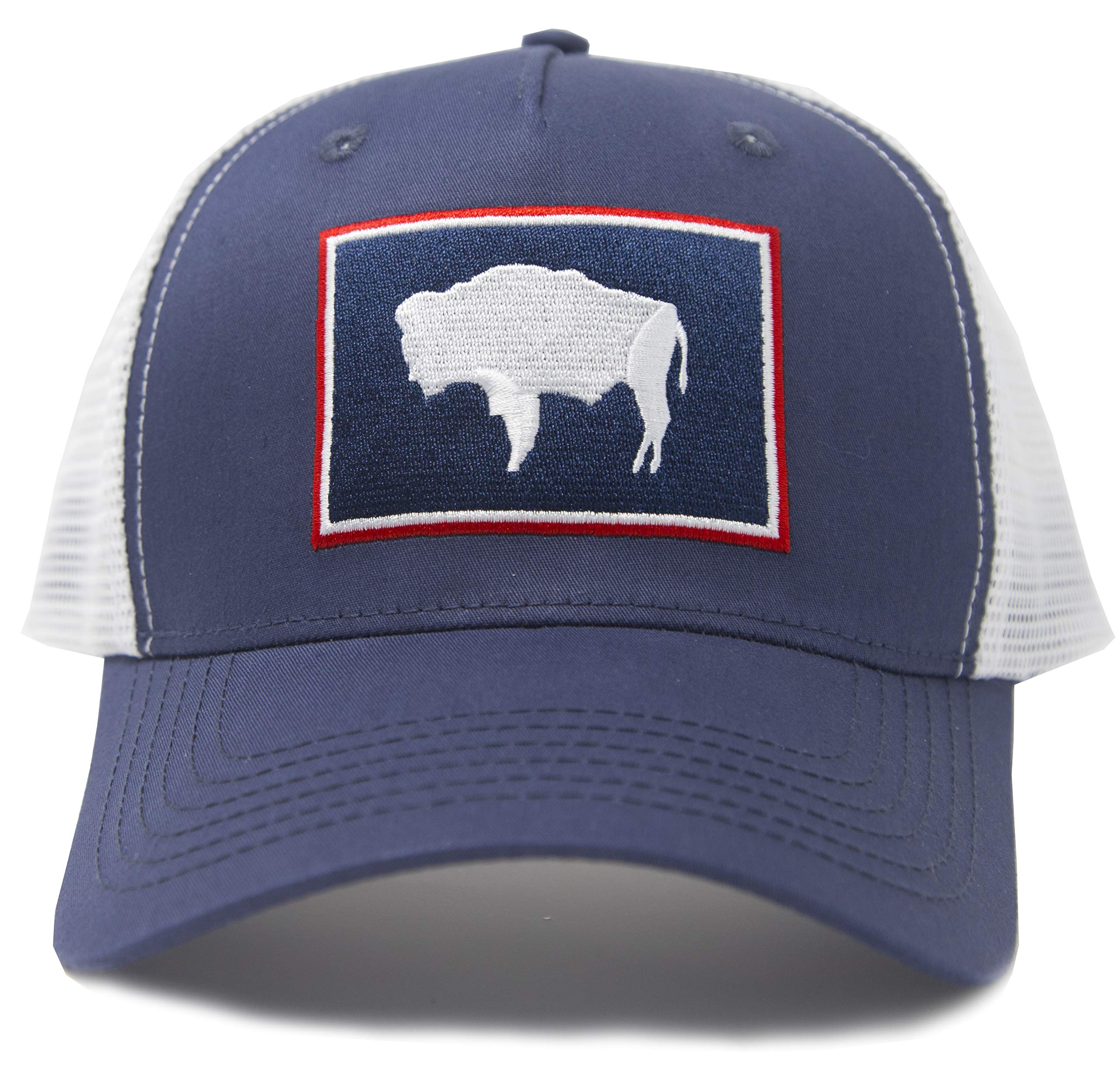 Premium Wyoming Flag Snapback Trucker Baseball Hat - Adjustable & Stylish for Outdoor, Sports & Casual Wear