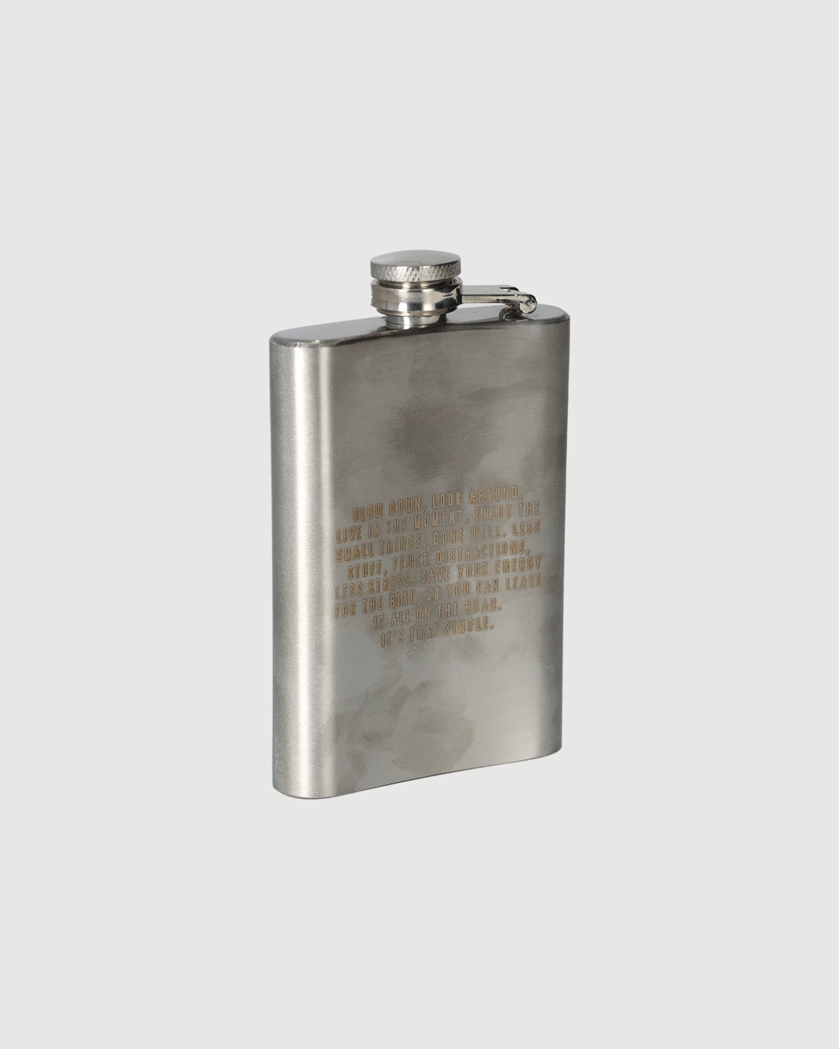 Live Slow Ride Fast La Bomba Stainless Steel Hip Flask - Perfect for Outdoor Adventures, Camping & Travel