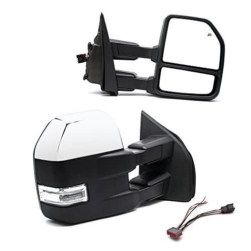 Towing Mirror Chrome Cap 8 Pin Plug