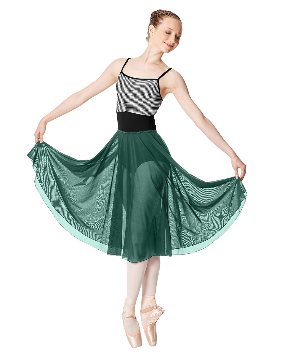LUB267 Emilia Mesh Long Sheer Skirt - Elegant Transparent Layering Skirt for Women | Perfect for Evening Parties, Date Nights & Summer Outfits