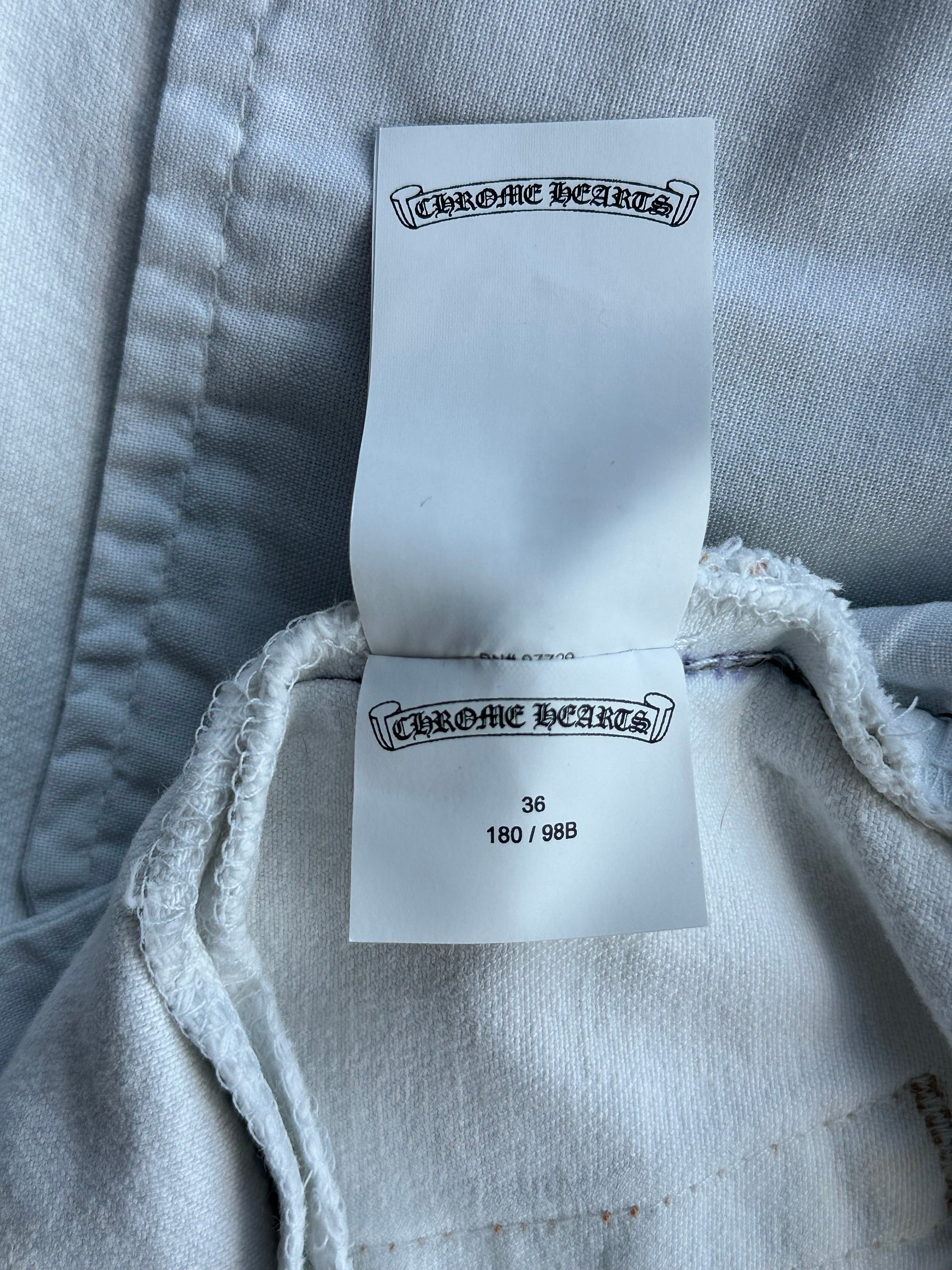 Chrome Hearts x Levi's White Mixed Patch St. Barth Exclusive Jeans - Limited Edition Designer Denim for Men & Women | Perfect for Streetwear, Luxury Fashion & Collector's Wardrobe