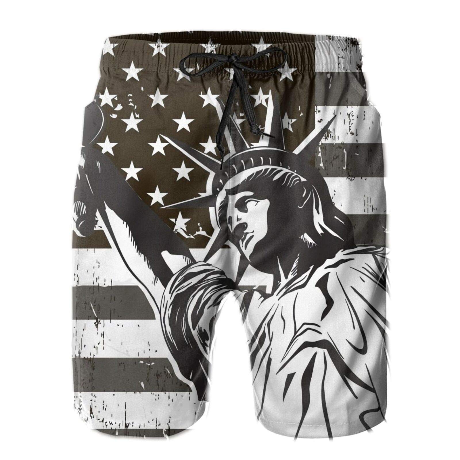 **Men's Quick-Dry Swim Shorts - UPF 50+ Beachwear with Pockets | Perfect for Swimming, Surfing & Summer Vacations**