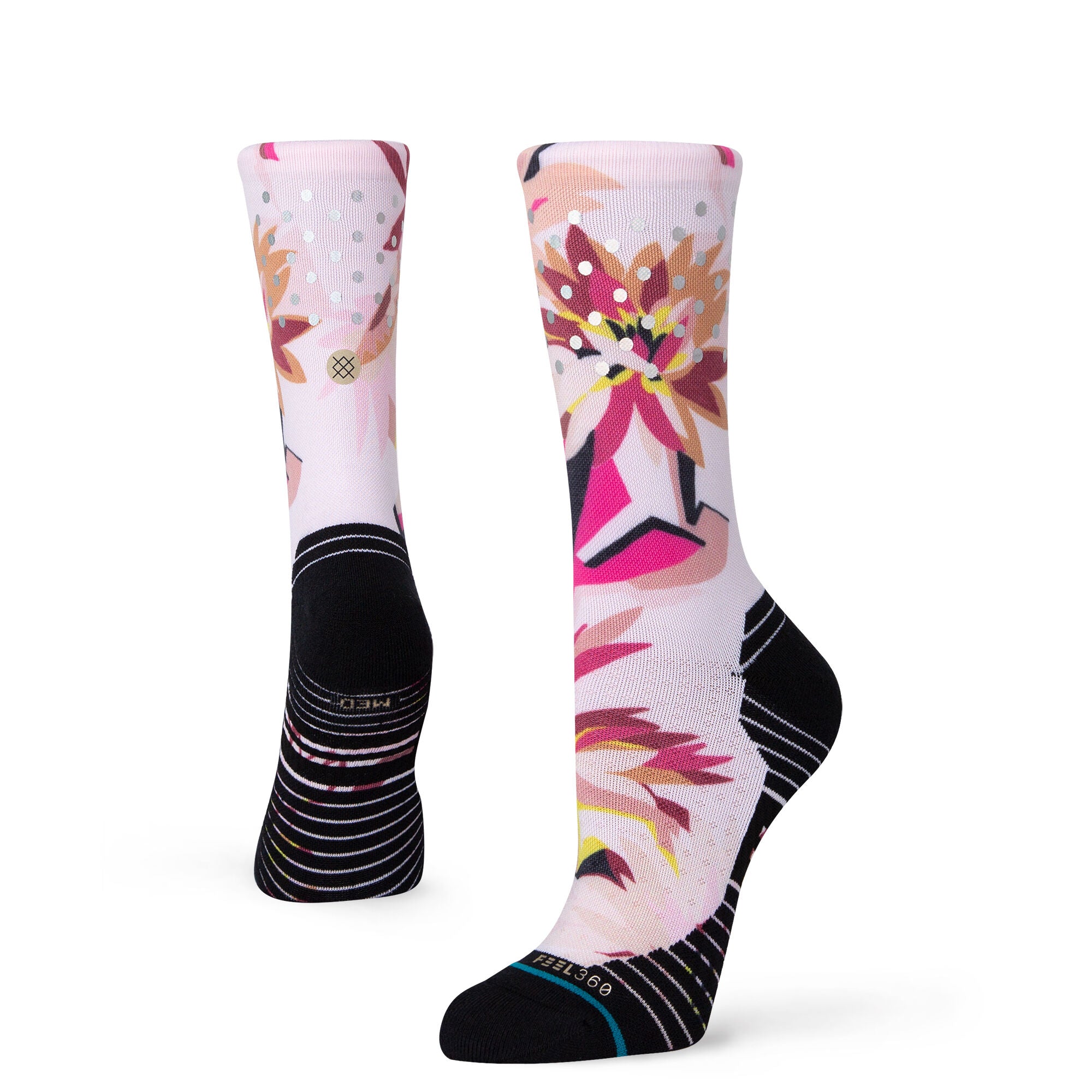 Stance Women's Performance Crew Socks - Moisture-Wicking, Cushioned & Breathable for Running, Workouts & Everyday Comfort