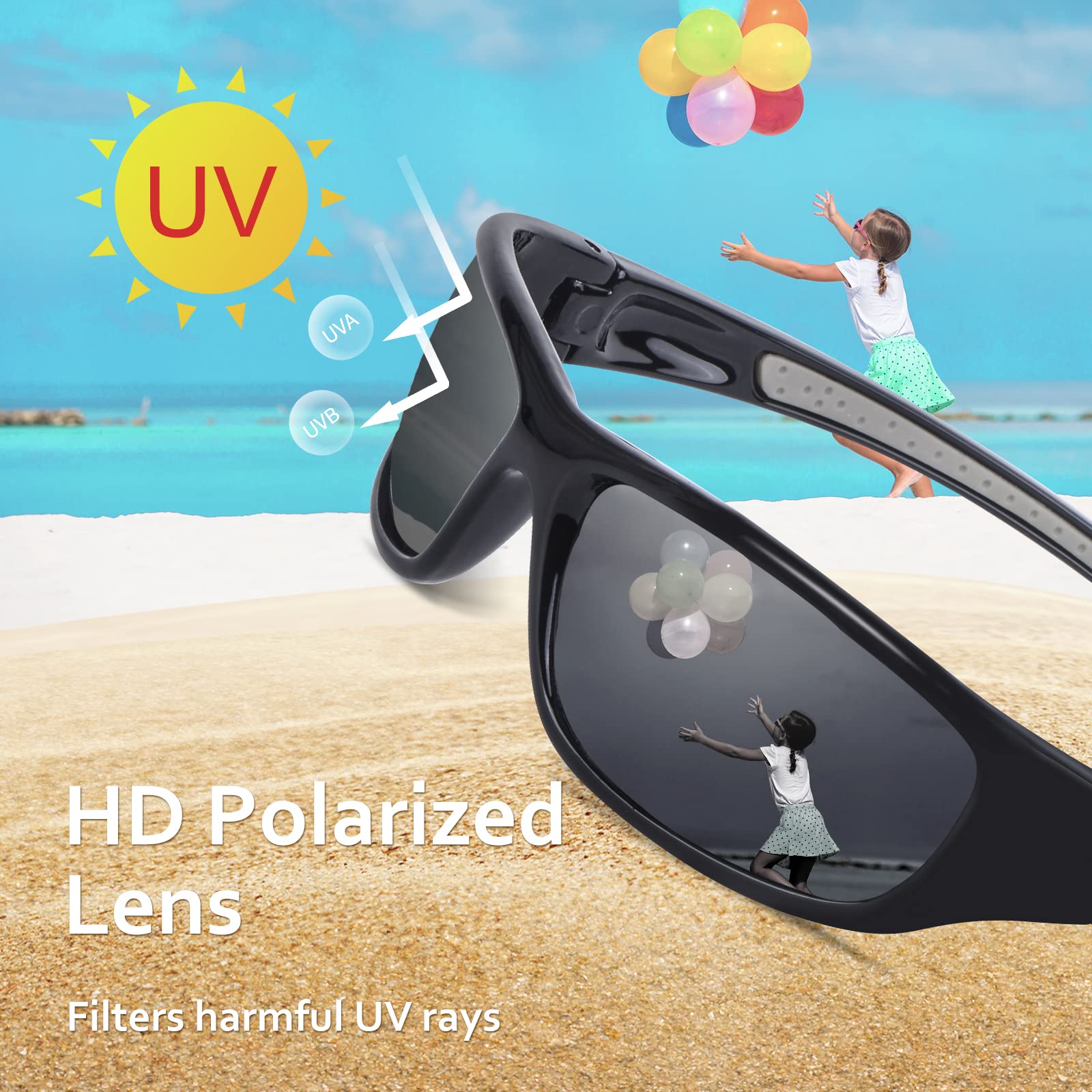 DUDUMA Sports Polarized Sunglasses for Men & Women - UV400 Protection, Lightweight TR8116 Frame for Baseball, Cycling, Golf, Fishing - Perfect for Outdoor Sports & Driving