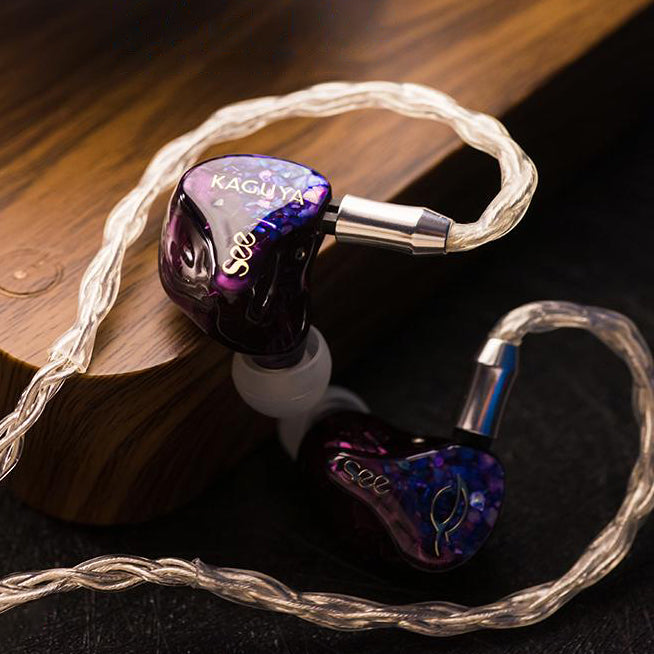 SeeAudio Kaguya Premium Electrostatic In-Ear Headphones (Open Box) - HiFi Audiophile Earbuds for Music Lovers & Studio Monitoring
