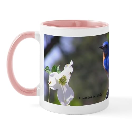White/Pink Inside - Bluebird & Dogwood Mug