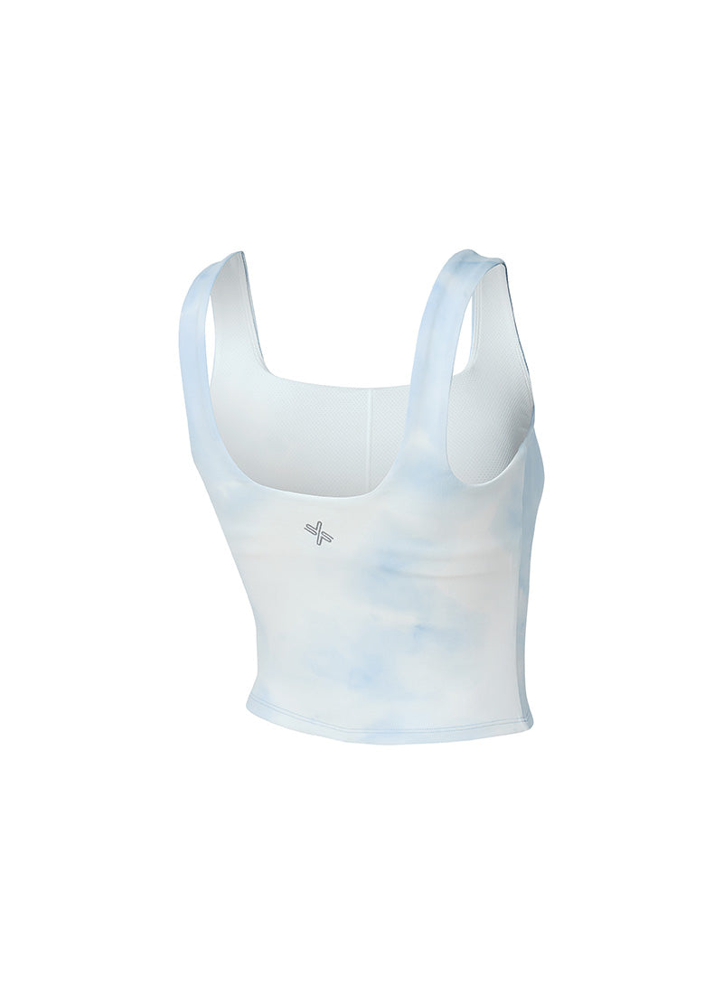 Trendy Tie Dye Square Crop Top for Women - Soft Comfort Fit Summer T-Shirt - Perfect for Beach, Music Festivals & Casual Outings