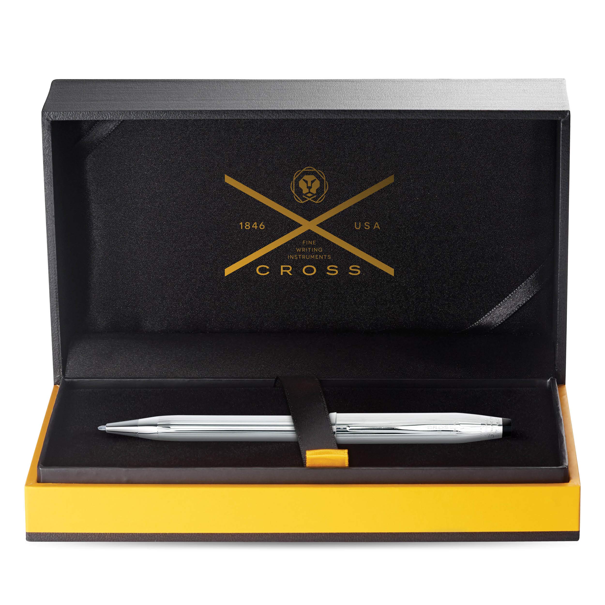 Cross Century II Refillable Ballpoint Pen - Medium Point Luxury Writing Instrument with Sterling Silver Hallmark & Gift Box - Perfect for Business, Gifting & Collectors