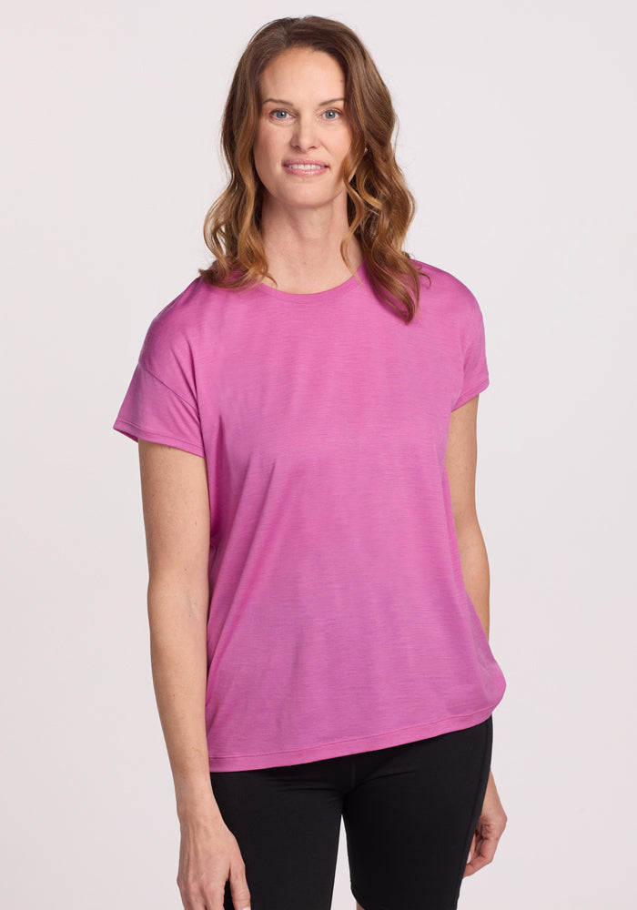 Billie Lounge Tee - Soft & Comfortable Women's Relaxed Fit T-Shirt for Casual Wear, Sleep & Home