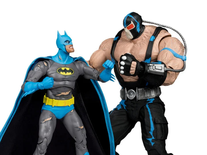 DC Multiverse Batman vs. Bane Action Figure Two Pack - Collectible Superhero Figures for DC Fans - Perfect for Display, Gifts, and Comic Book Collections