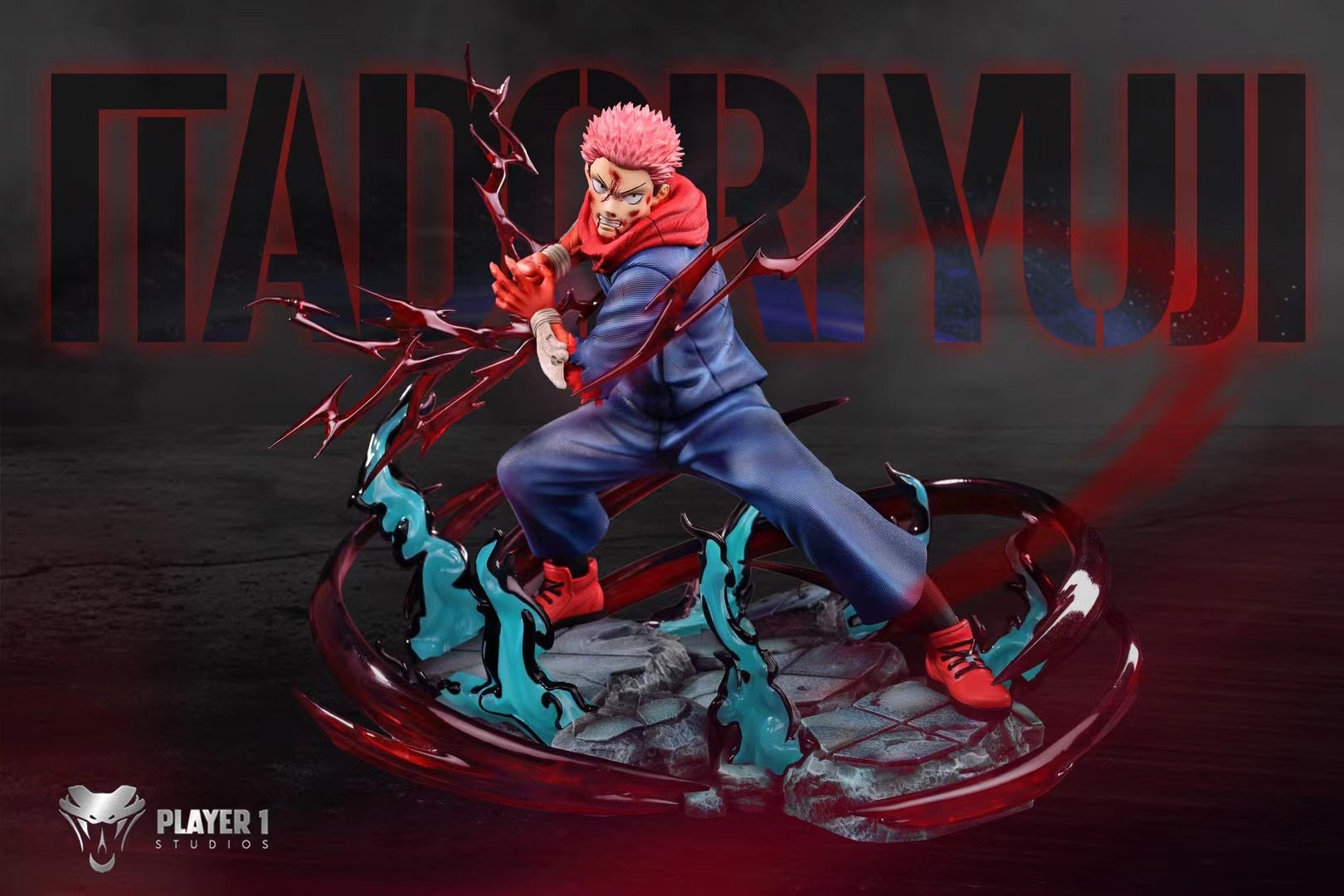 Custom Yuji Itadori Cosplay Costume - Player 1 Studio | Jujutsu Kaisen Anime Outfit for Halloween, Conventions & Cosplay Events