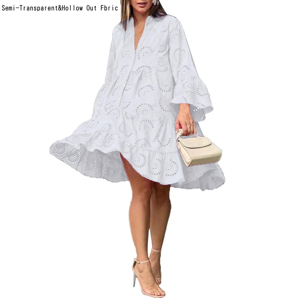 Elegant Hollow-Out Dresses for Women - Stylish Summer Party & Evening Wear - Perfect for Weddings, Dates, and Special Occasions