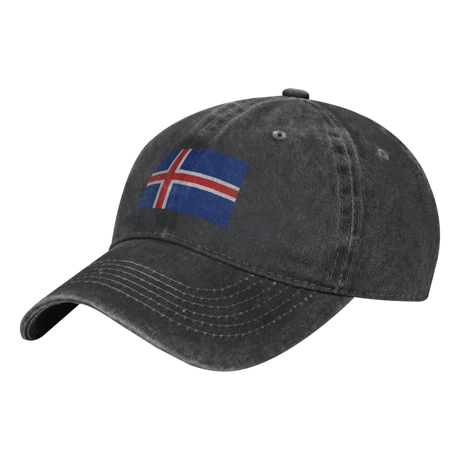 Iceland Flag Baseball Cap for Men & Women - Adjustable Vintage Cowboy Hat - Perfect for Sports, Outdoor Activities & Patriotic Events
