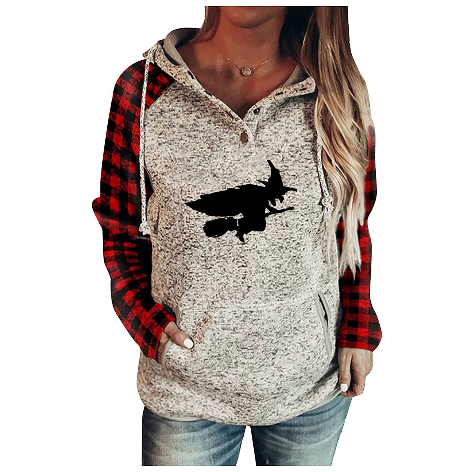 Winter Hoodies for Women - Cozy Fleece Hooded Sweatshirt with Pockets & Drawstring | Snowman Print Mock Neck Pullover | Perfect for Cold Weather, Outdoor Activities & Christmas Gifts