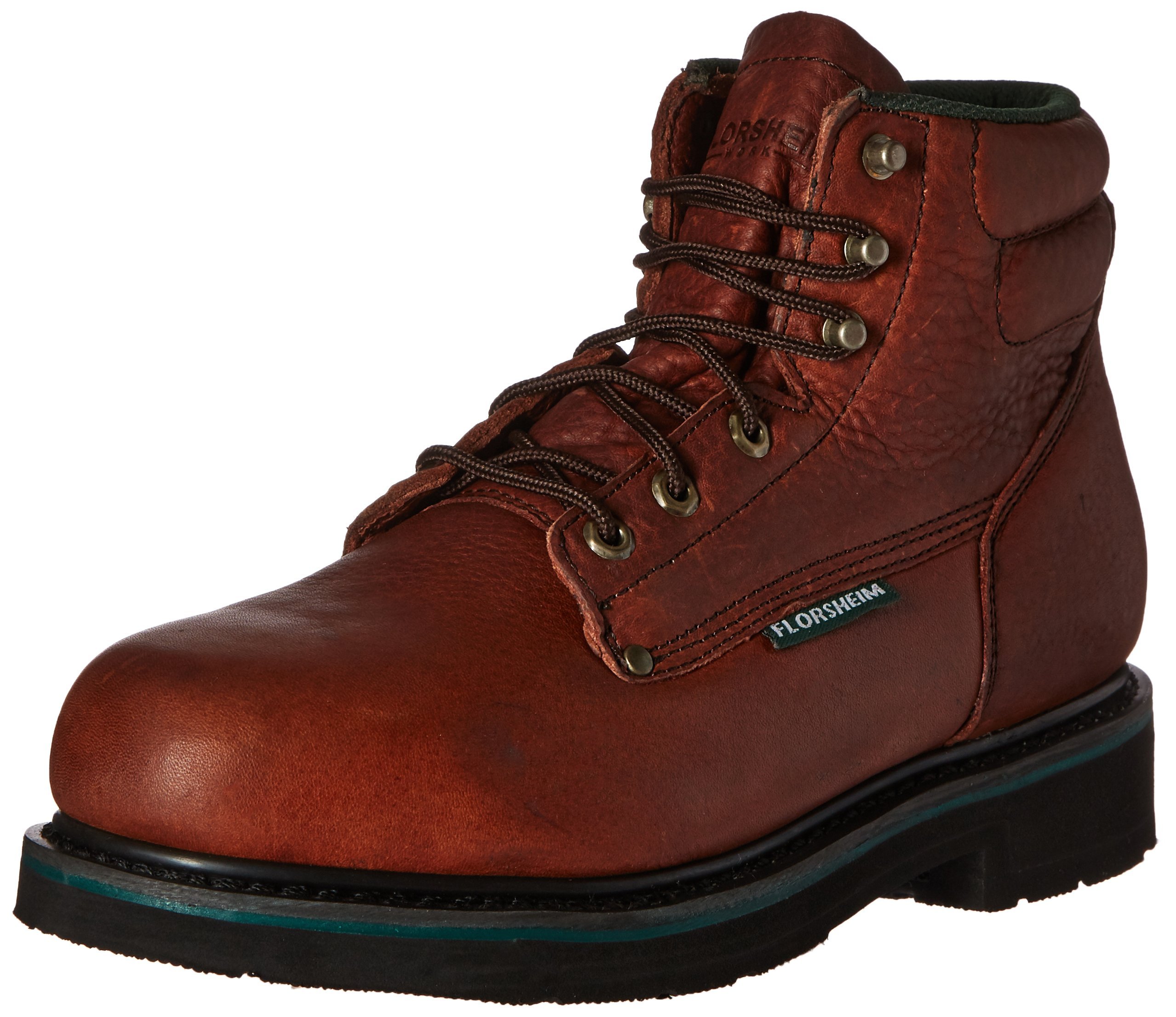 Florsheim Men's Work Utility Boots - Durable Leather Safety Shoes for Construction & Outdoor Work | Slip-Resistant & Comfortable for All-Day Wear