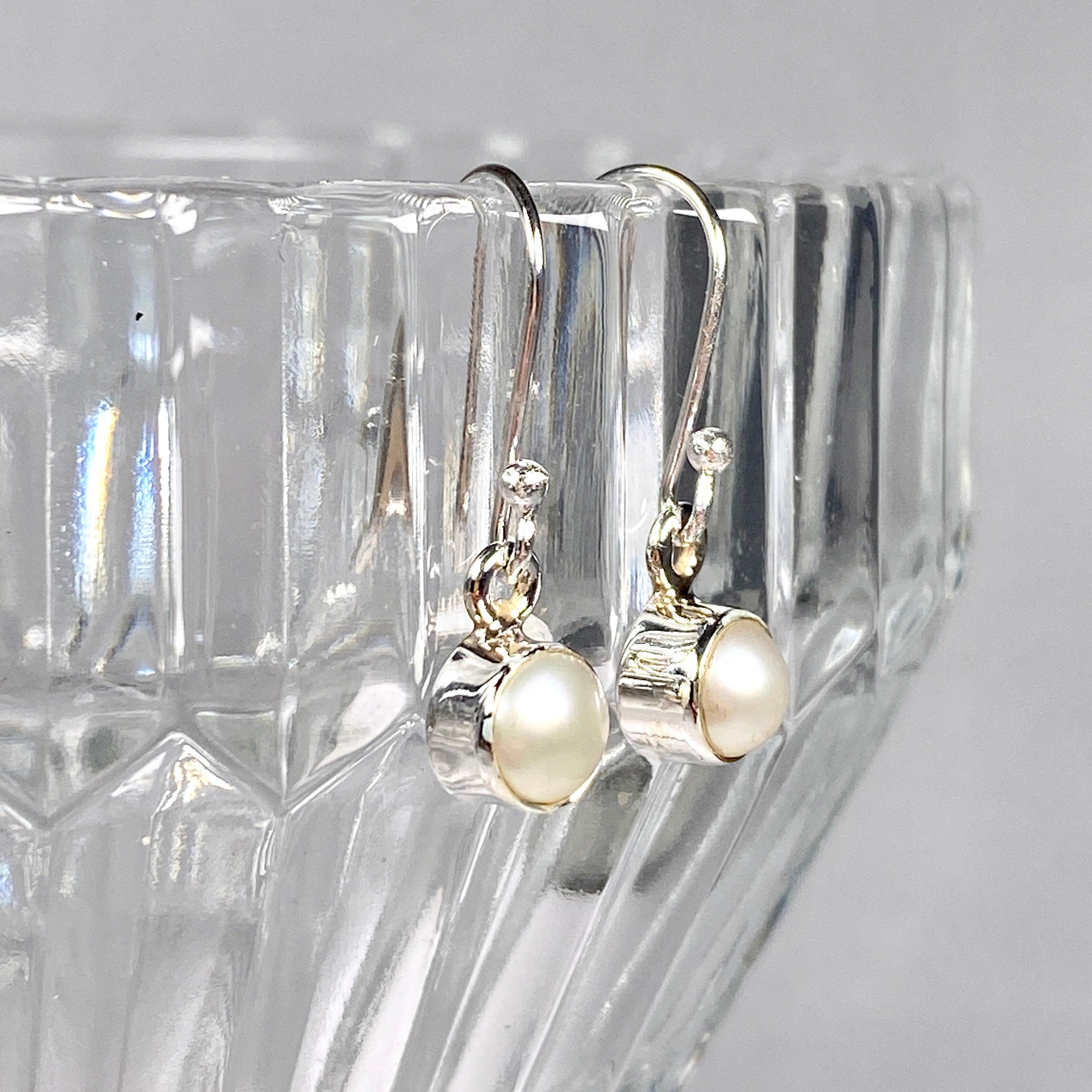 Pearl Petite Round Earrings R2363 PLC - Elegant Stud Earrings for Women, Perfect for Weddings, Parties & Everyday Wear