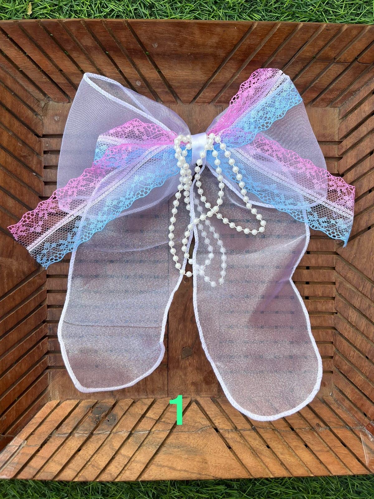 Elegant White Lace Bow Pearl Chain Hair Clips with Flower Embroidery - Stylish Big Hair Bows Barrettes for Women & Girls | Perfect for Weddings, Parties, Prom & Everyday Fashion Accessories