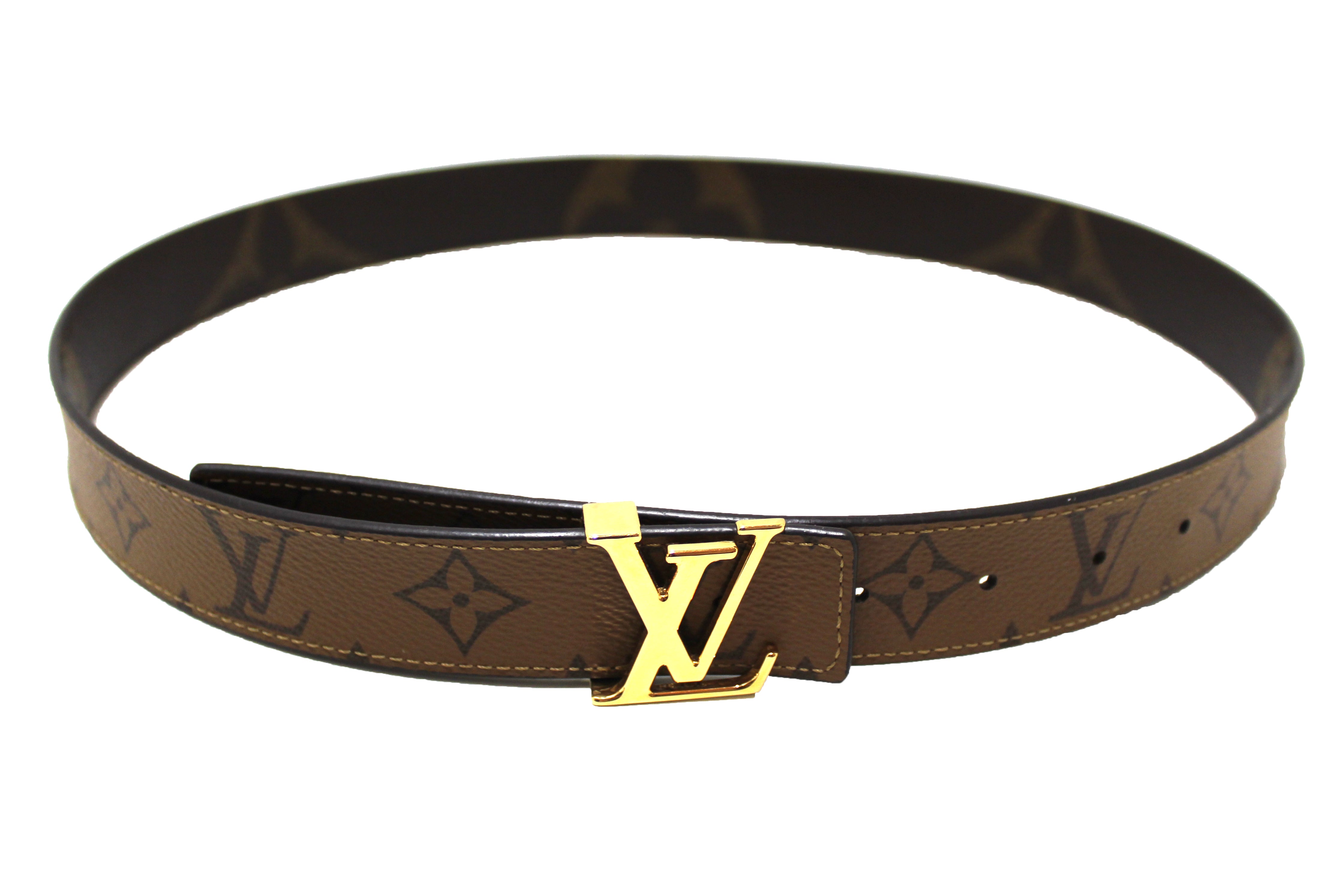 Authentic Louis Vuitton LV Iconic 30MM Reversible Belt Size 34 - Luxury Fashion Accessory for Men & Women | Perfect for Business, Casual & Formal Occasions