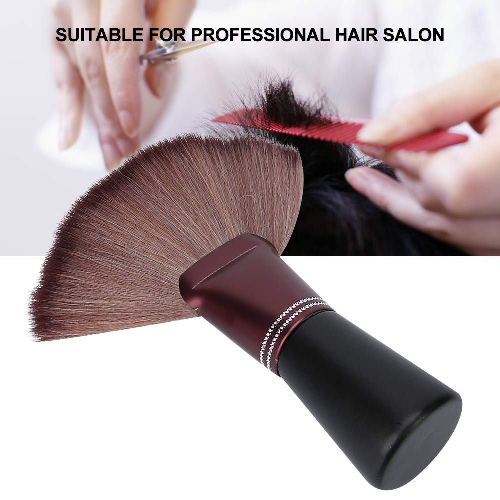 Fan Shape Hairdresser Neck Brush - Salon Barber Tool for Hair Cutting & Clippings Removal - Perfect for Stylists & Home Use