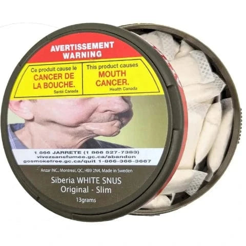 Original Siberia White SNUS Slim Pouch - 11mg Nicotine Strength | Fresh Mint Flavor for Discreet & Convenient Use at Work, Travel or Social Events