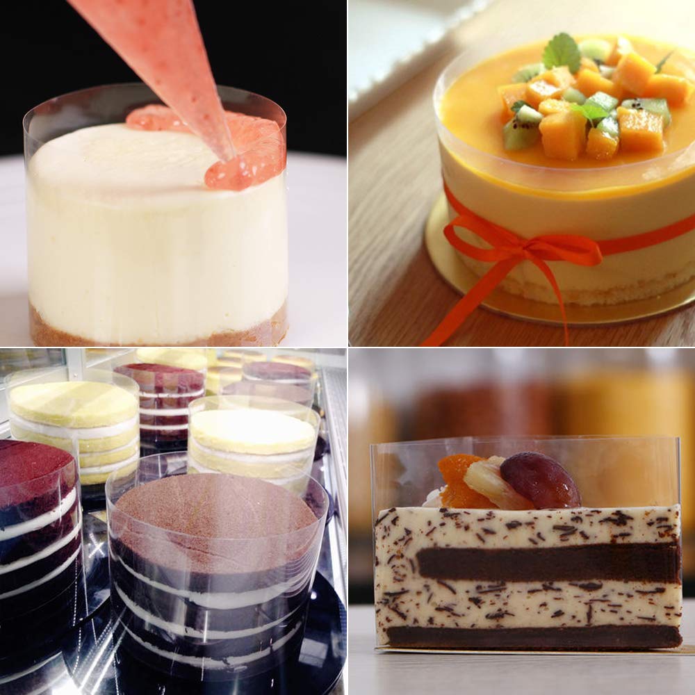 6.3x394 Inch Cake Collars - Premium Acetate Sheets for Mousse Cake Decorating, Chocolate Mousse Baking - Perfect for Home Bakers & Professional Chefs