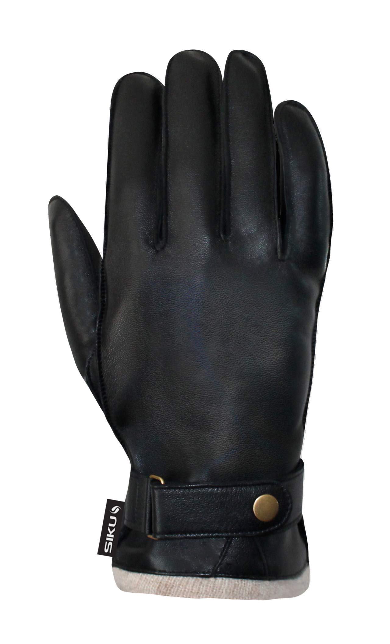 Siku Men's Winter Driving Gloves - Warm Leather Touchscreen Gloves for Cold Weather Commuting & Outdoor Activities