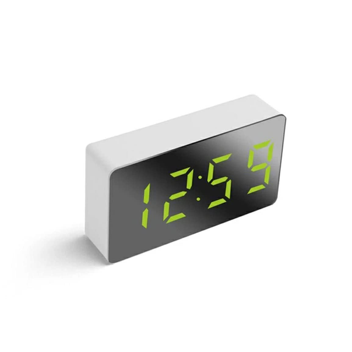 XYLXJ Smart Digital Alarm Clock - Mini Square Luminous Electronic Timer with Cartoon Design, Simple & Practical (Green) - Perfect for Bedroom, Office, Kids Room & Travel