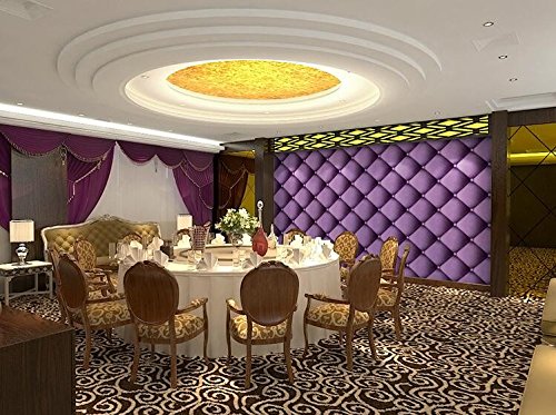 Violet Floral Wallpaper for Living Room - Peel and Stick Removable Wallpaper - Easy DIY Home Decor for Bedroom, Office & Nursery