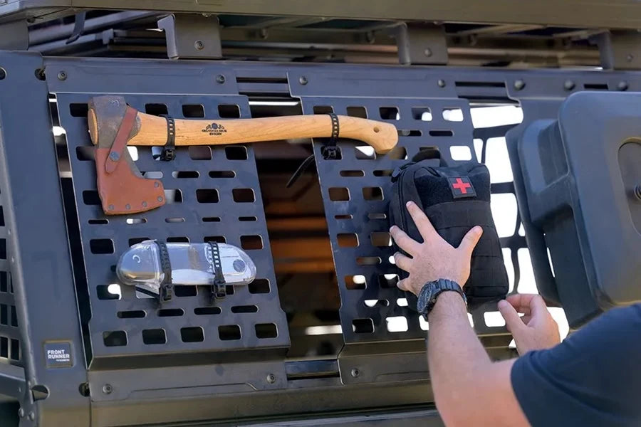 Front Runner Outfitters Pro Bed Rack Side Molle Panel 1200MM - Heavy Duty Truck Bed Storage System for Off-Road Gear & Camping Equipment | Perfect for Overlanding, Hunting & Outdoor Adventures