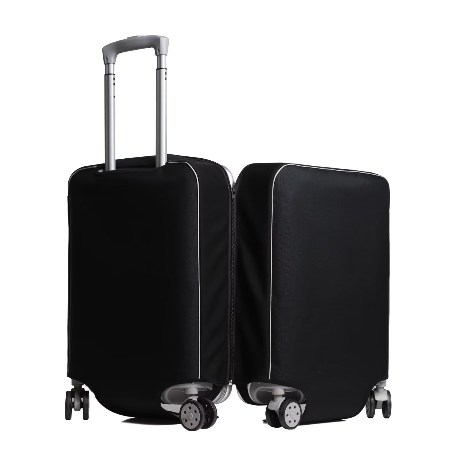 Durable 20inch TSA Approved Black Luggage Cover Protector - Easy to Install & Remove for Stress-Free Travel - Perfect for Airports, Business Trips & Vacations