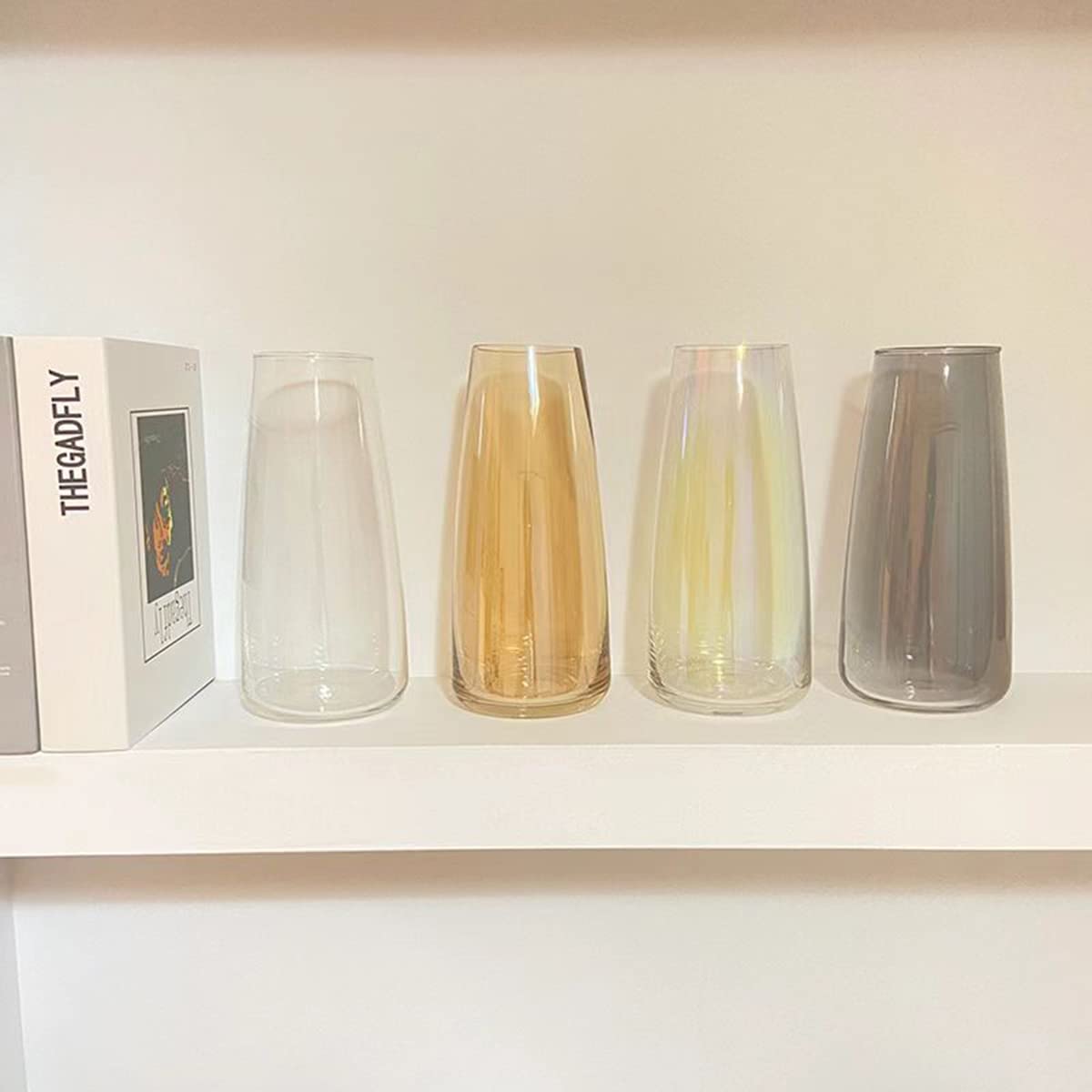 6-Pack Clear Glass Bud Vases for Flowers - Small Decorative Vases for Centerpieces, Weddings, Home Decor & Table Arrangements (Transparent)