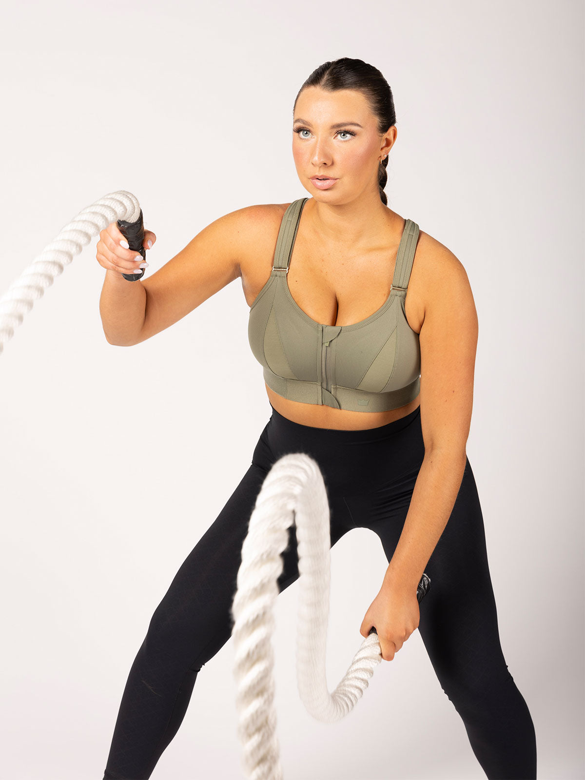 Ultimate Sports Bra® - Deep Lichen Green | High Support Workout Bra for Running, Yoga & Gym | Moisture-Wicking & Breathable Activewear